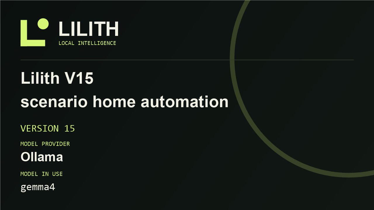 Lilith V15 - scenario home automation